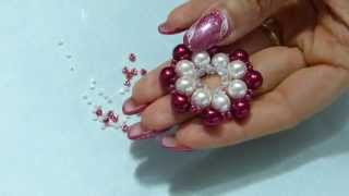 DIY tutorial collana fai da te ciondolo con perle e perline a raggi itaEnglish [upl. by Evans602]