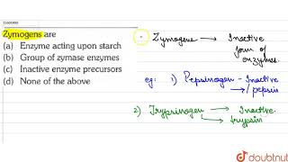 Zymogens are [upl. by Frederic]