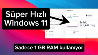 Süper Hızlı Windows 11 Eski  Düşük bilgisayarlar için tasarlandı [upl. by Merlina]