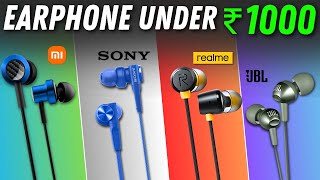 Top 5 Best Wired Earphones Under 1000🔥Best Earphones Under ₹1000 in 2024⚡ [upl. by Terra]