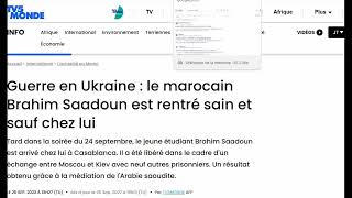 Le Makhzen En Panique Invente Des Mercenaires Algériens En Ukraine Par Peur De La Russie Et Alger [upl. by Mackay]