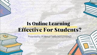 Is Online Learning Effective For Students  Argumentative Speech [upl. by Etiuqal36]