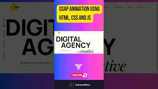 🚀 GSAP Animation Website  GSAP Tutorial  GSAP  GSAP Animated Website [upl. by Vachill]