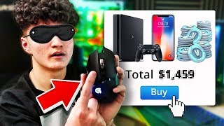 I Bought this 16 Year Old Kid Anything He Clicked On for 24 Hours Blindfolded [upl. by Llabmik]