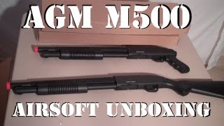 Airsoft Unboxing  AGM M500 Shotgun Series Review [upl. by Emerson]