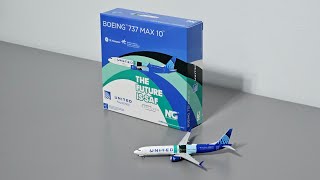 NG Model United Airlines Boeing 737 MAX10 SAF test aircraft N27602 Model Review [upl. by Aerdnahc]