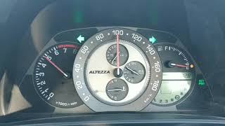 Toyota Altezza acceleration 30 2JZ GE [upl. by Ylrebmi]