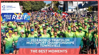 The best moments of the 2024 World Triathlon Multisports Championships in Townsville [upl. by Assyla]