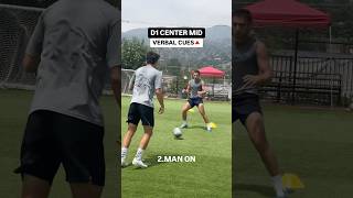 D1 Center Mid Training 🔺 focused on VERBAL CUES soccer football d1 d1athlete [upl. by Ayek]