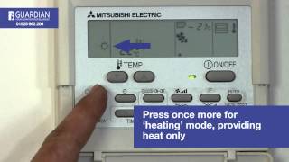 Mitsubishi Air Conditioning Control Panel How To Guide [upl. by Johan]