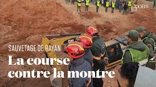 Les images de lopération au Maroc pour sauver le petit Rayan tombé dans un puits [upl. by Gunzburg904]