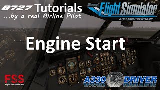 FSS Boeing 727 Tutorial 3 Engine Startup  Real Airline Pilot [upl. by Kato889]