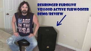 Behringer Sub ReviewDemo [upl. by Aneekan]