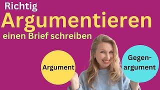 Richtig argumentieren schriftlich argumentieren [upl. by Eneles]