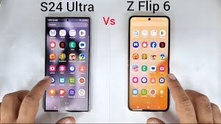 Samsung S24 Ultra vs Galaxy Z Flip 6  SPEED TEST 🔥 [upl. by Ennovi]