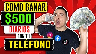 Trabajo 2 Horas y Gano 500 Como Ganar Dinero Extra Desde Casa Con Tu Celular y Las Redes Sociales [upl. by Awuhsoj]