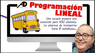 PROGRAMACIÓN LINEAL Excursión para 400 alumnos ACADEMIADIEGO [upl. by Crosley]