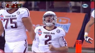 2013 Cotton Bowl Johnny Manziel Amazing 44 Yard Scramble Run vs Oklahoma [upl. by Sirred779]