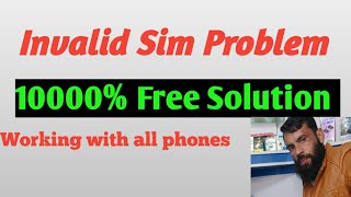 how to fix  Invalid sim  problem solved all q mobile and chaina mobile [upl. by Stevy]