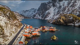 Fishermans Village  Nusfjord Lofoten Islands Norway [upl. by Inalel689]