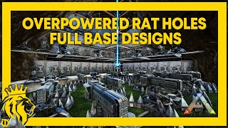 TOP 3 OVERPOWERED RAT HOLES W FULL Base Designs on ARK  ARK Survival Evolved [upl. by Enyalaj]