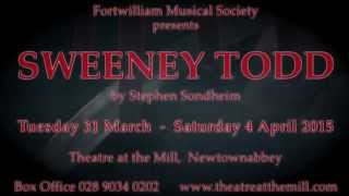 Sweeney Todd performed by Fortwilliam Musical Society at the Theatre at the Mill Newtownabbey [upl. by Jdavie]