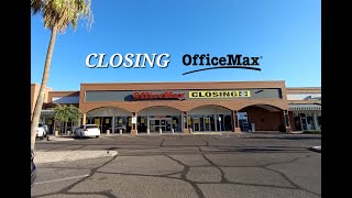 Closing OfficeMax  Tempe AZ [upl. by Ccasi849]