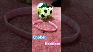 Choker Necklace 💗🖤💗 handmade diy swerahina viralshorts youtubeshorts [upl. by Massie]