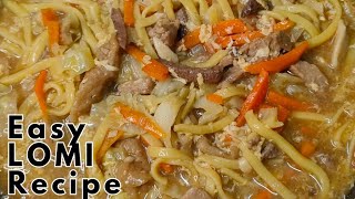 EASY PORK LOMI RECIPE  PANLASANG PINOY LOMI RECIPE  Quick and easy lomi recipe lomi pinoyfood [upl. by Onimixam489]