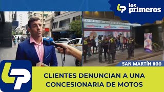 Clientes de una concesionaria de motos reclaman la devolución del dinero [upl. by Hanala]