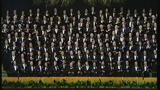 Treorchy Male Choir singing quotThe Soldiers Chorusquot on St Davids Day 1989 [upl. by Bridgette31]