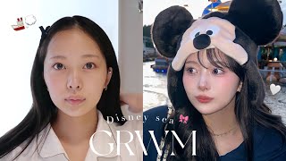 【grwm】ディズニー行った日の激盛れメイクする‼️雑談準備動画💨 [upl. by Donahue849]