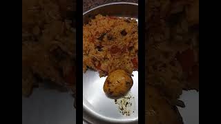 Tomato rice with egg trending tomato rice with egg combo vlog vlogger food lunch lunchbox [upl. by Worden367]