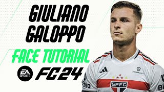 EA FC 24  GIULIANO GALOPPO FACE TUTORIAL  STATS SÃO PAULO [upl. by Eadmund897]