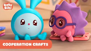 BabyRiki  Cooperation Crafts 🧶 Best episodes collection  Cartoons for Kids  0 [upl. by Nallid]