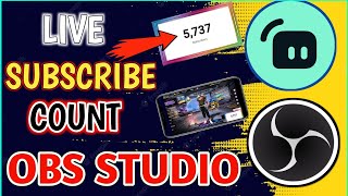 Stremlabs obs live sub count  HOW TO AD LIVE SUBSCRIBE OBS STUDIO  OBS LIVE SUB COUNT obs yt [upl. by Turtle]