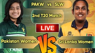 🔴LIVE  Pakistan Women vs Sri Lanka Women 2nd T20 Match I WT20 World Cup 2024 [upl. by Meghann]