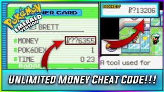 Pokémon Emerald Cheats 2021  Pokémon Emerald Unlimited Money Cheat Code [upl. by Decamp]