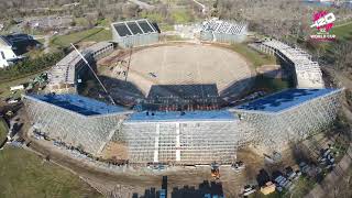 Aerial view of Nassau County International Cricket Stadium  T20 World Cup 2024 [upl. by Schnur]