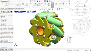 SolidWorks Tutorial Mecanum Wheel [upl. by Thar]