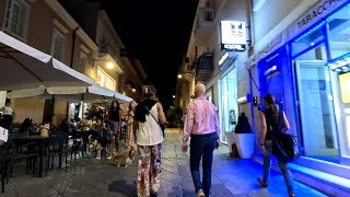 Bezos in Sardinia Exploring Olbia Nightlife amp Main Old Town Street  4K [upl. by Valer]