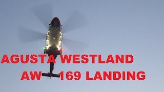 Spectacular view of AGUSTA WESTLAND Helicopter landing [upl. by Aiceila790]