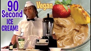 Raw Chocolate Vegan Ice Cream in 90 seconds [upl. by Eentroc378]