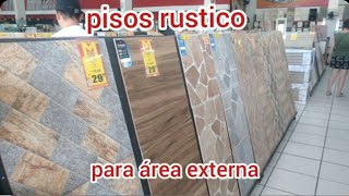 PISOS E CERÂMICAS RÚSTICA PARA ÁREA EXTERNA GARAGEM ÁREA DE SERVIÇO CHURRASQUEIRA PISCINA VARIEDADES [upl. by Notneiuq]