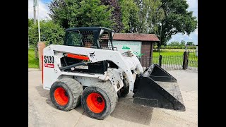 BOBCAT S130 4WD SKIDSTEER 2245 HOURS WIDE WHEELS CW BUCKET [upl. by Acinnor]