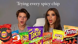 Trying and Ranking Every Spicy Chip [upl. by Htebilil]