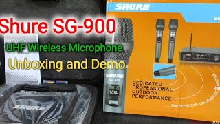 Unboxing and Demo  Shure SG900 Wireless Microphone [upl. by Hopper]