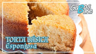 TORTA BASICA ESPONJOSA  GABOSBAKE [upl. by Nerin410]