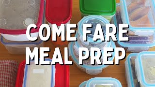 PIANIFICARE e ORGANIZZARE i pasti settimanali come Esempio pratico  Meal Prep [upl. by Nnylecyoj]