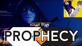 Solo Prophecy  Solar Titan  Destiny 2  Season of The Wish [upl. by Yaresed]